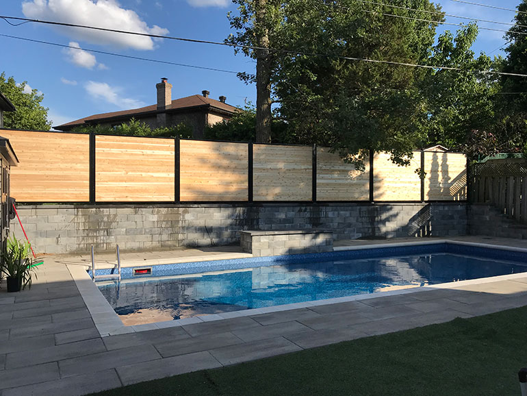 Clôture de piscine et panneau d'intimité Saint-Laurent