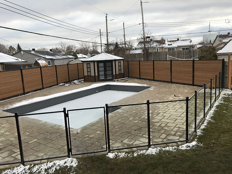 Clôture de piscine et panneau d'intimité Saint-Laurent