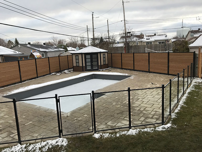 Clôture de piscine et panneau d'intimité Saint-Laurent